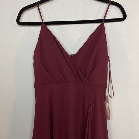 Birdy Grey Kaia Carbernet Bridesmaid Dress Size XS NWT - Picture 5 of 12